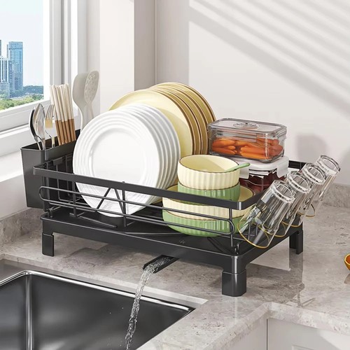 Tier dish drainer - dish, rack