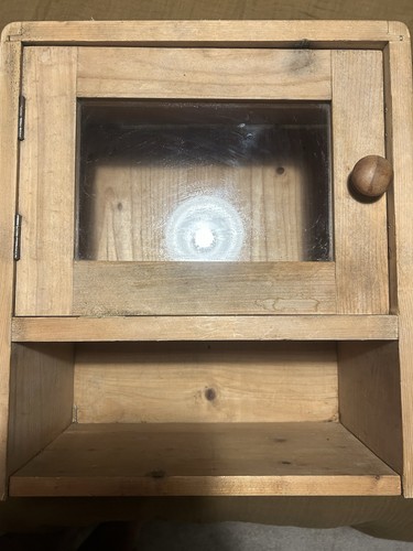 Vintage stripped pine cabinet - stripped,