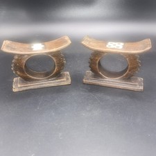 Pair of Hand Carved African