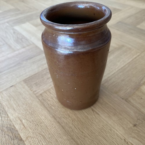 Antique brown glazed stoneware - antique,