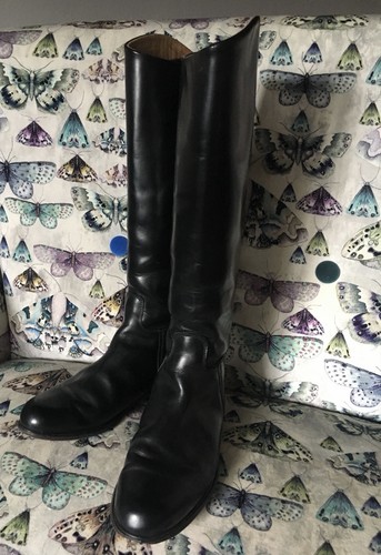 Kudu black leather long riding - kudu,