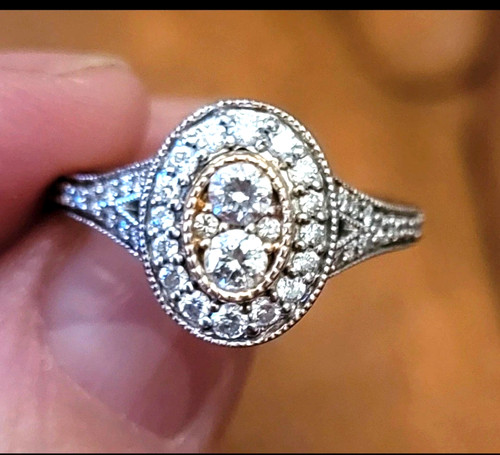 Ladies 18ct white gold jenny - ladies,