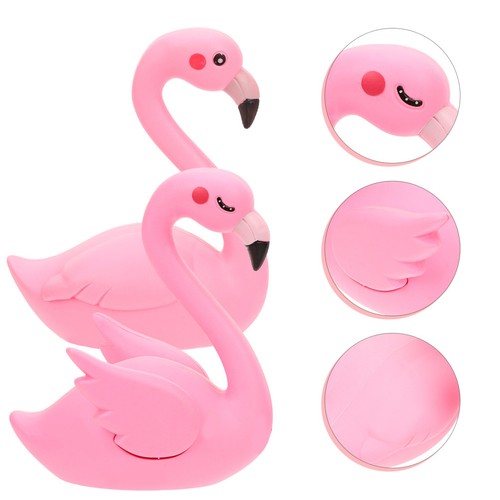 2pcs durable pink - pink, flamingo