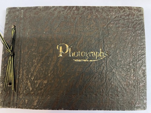 Vtg edwardian ww1 photo album - vtg,