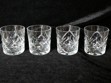 4 Royal Brierley Cut Crystal Glass   'Braemar' Tumbler Glasses