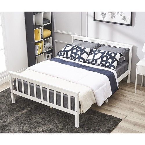Pine wooden 4ft6 - wooden, bed