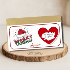 Christmas Surprise Reveal Ticket Personalised Scratch Card Spa Holiday Concert