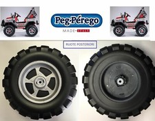 COPPIA RUOTE POSTERIORI PEG PEREGO GAUCHO ROCK'IN 12 VOLT FINO AL 2013