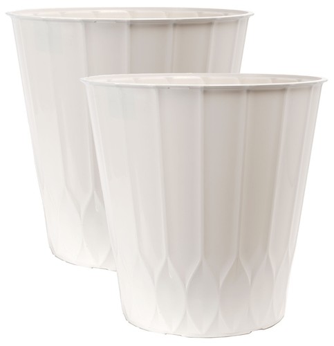 Litre cream plant pots - litre,