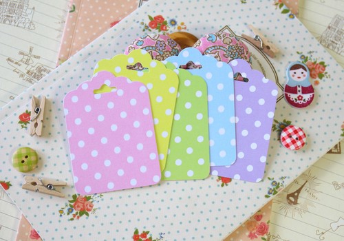 White polka dot - polka, pastel