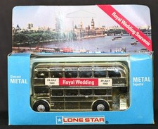 Double Decker London Bus 1981 Royal Wedding Souvenir 1:50 England LoneStar