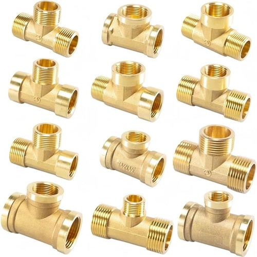 Brass pneumatic tee pipe - pneumatic,