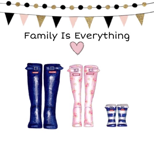 Personalised family wellies - family,