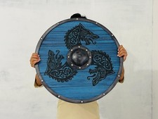 Handmade Viking Shield Fenrir