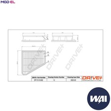 AIR FILTER DP1110.10.0452 FOR