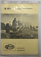 Vicon Spare Parts List For Lely E-52 Acrobat, In Original Packet