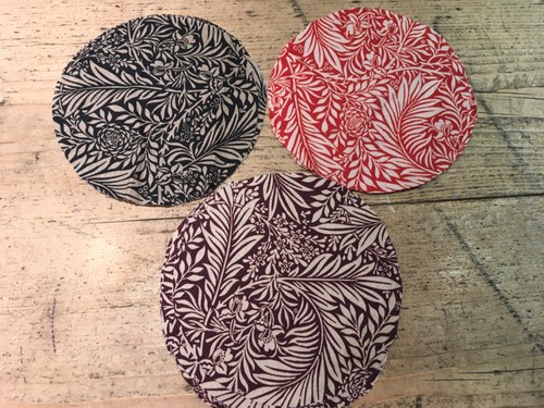 Fabric jam jar covers - fabric,