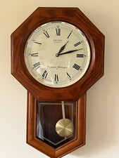Seiko Westminster Whittington Quartz Chime Wall Clock with Pendulum