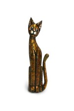 Wooden Cats Hand Carved 60 cm