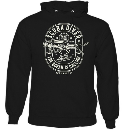 Scuba diving hoodie diver team - diving,