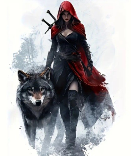 Anime wolf warrior vinyl - warrior,