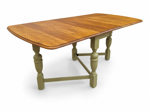 Restored solid oak gateleg - oak,