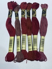 Cotton Embroidery thread x 6