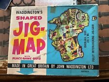 Vintage WADDINGTON'S Shaped Of AUSTRALIA Jig Map 1 Piece Missing