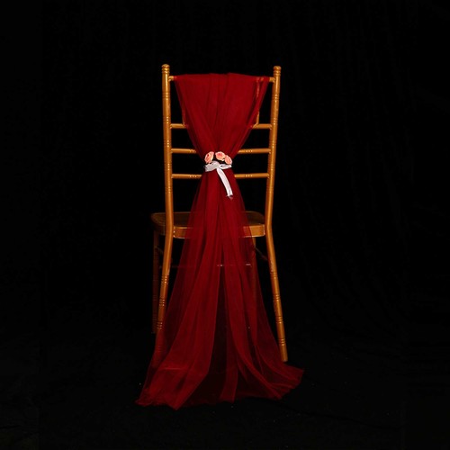 Burgundy chair sash - chair, 2x1.5m