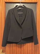 Designer Isabel de Pedro Asymmetrical Hem Cropped Jacket UK L (Fits smal To M)