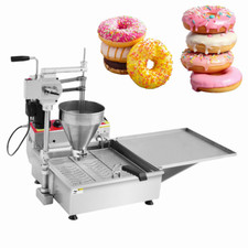 220V Commercial Donut Fryer 3.5KW 6L Hopper 24L Oil Tank 1Year Guarantee 3 Molds