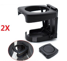 2X Auto Folding Beverage Universal Car Drink Cup Bottle Holder Stand Mount
