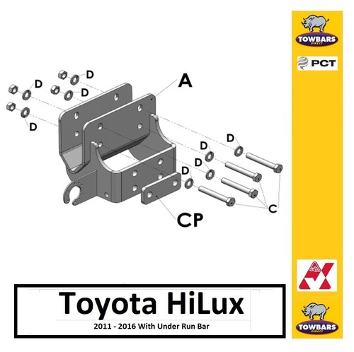 Towbar for toyota hilux 4wd - for,