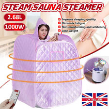 1KW Portable 2.68L Steam Sauna Tent Home Bath Spa Full Body Loss Weight Detox UK