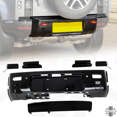 Rear bumper trim gloss - bumper, black