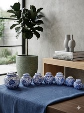 7x Vintage Chinese ginger jars