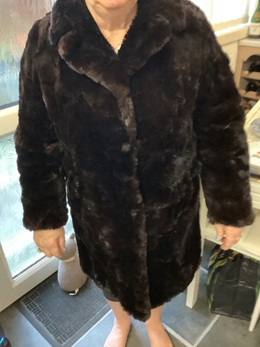 Ladies beaver lamb fur coat - fur,