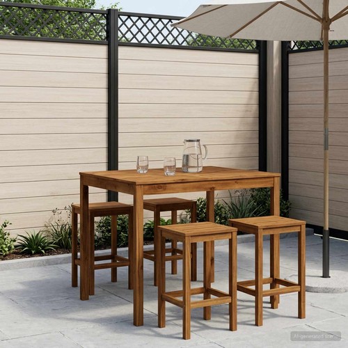 Garden bar table - table, natural