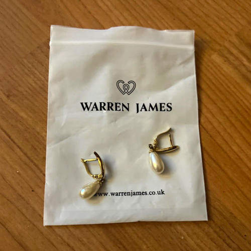 Warren james gold tone metal - warren,