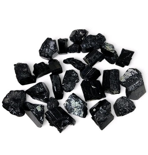 Black tourmaline rough pieces - tourmaline,