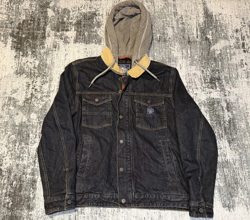 Superdry denim hooded jacket - denim,