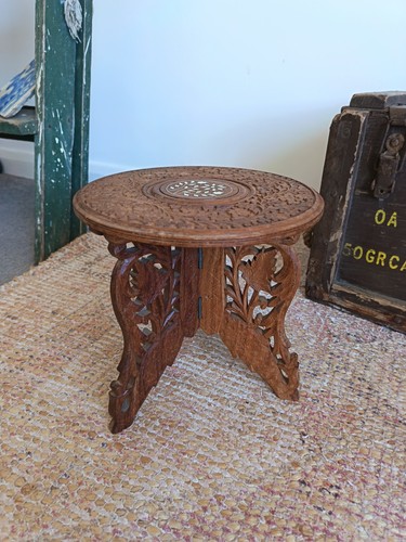 Vintage anglo indian carved - vintage,