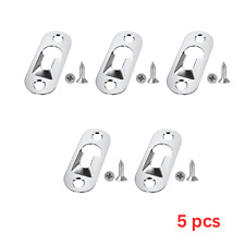 5 x Pegs for Picture Frames Picture Keyhole Hanging Plate 10 x Screws Metal