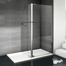 Walk In Wet Room Shower Enclosure Screen Flipper 8mm NANO Glass Tray Free Waste