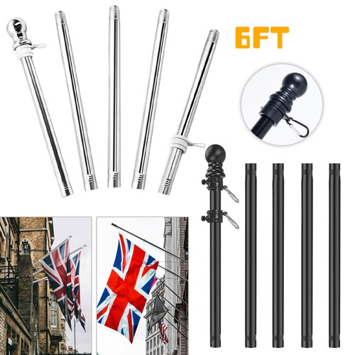 6ft adjustable flag pole - 6ft,