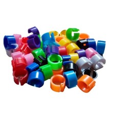 Chicks Rings Pigeon Plastic Re-use 7mm /0.27 Inch 10 colors 100Pcs New