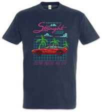 Pixel Car Straight Road T-Shirt Racer Gamer Gaming Pixel Retro Arcade 8 16 Bit