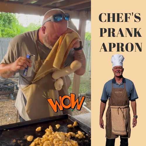 Funny creative prank apron for - creative,