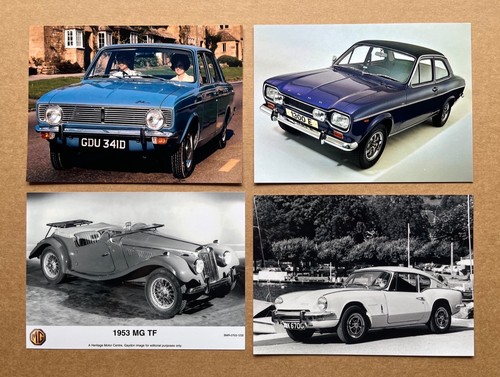 British cars press photographs - british,