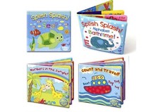 Baby bath time bath book set